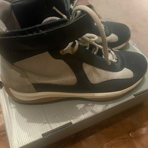 Navy Hightop Prada